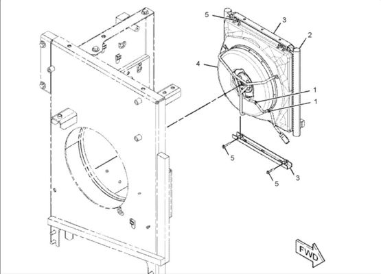 51108-A0494 Excavator Electron Fan For   372-9368 ODM